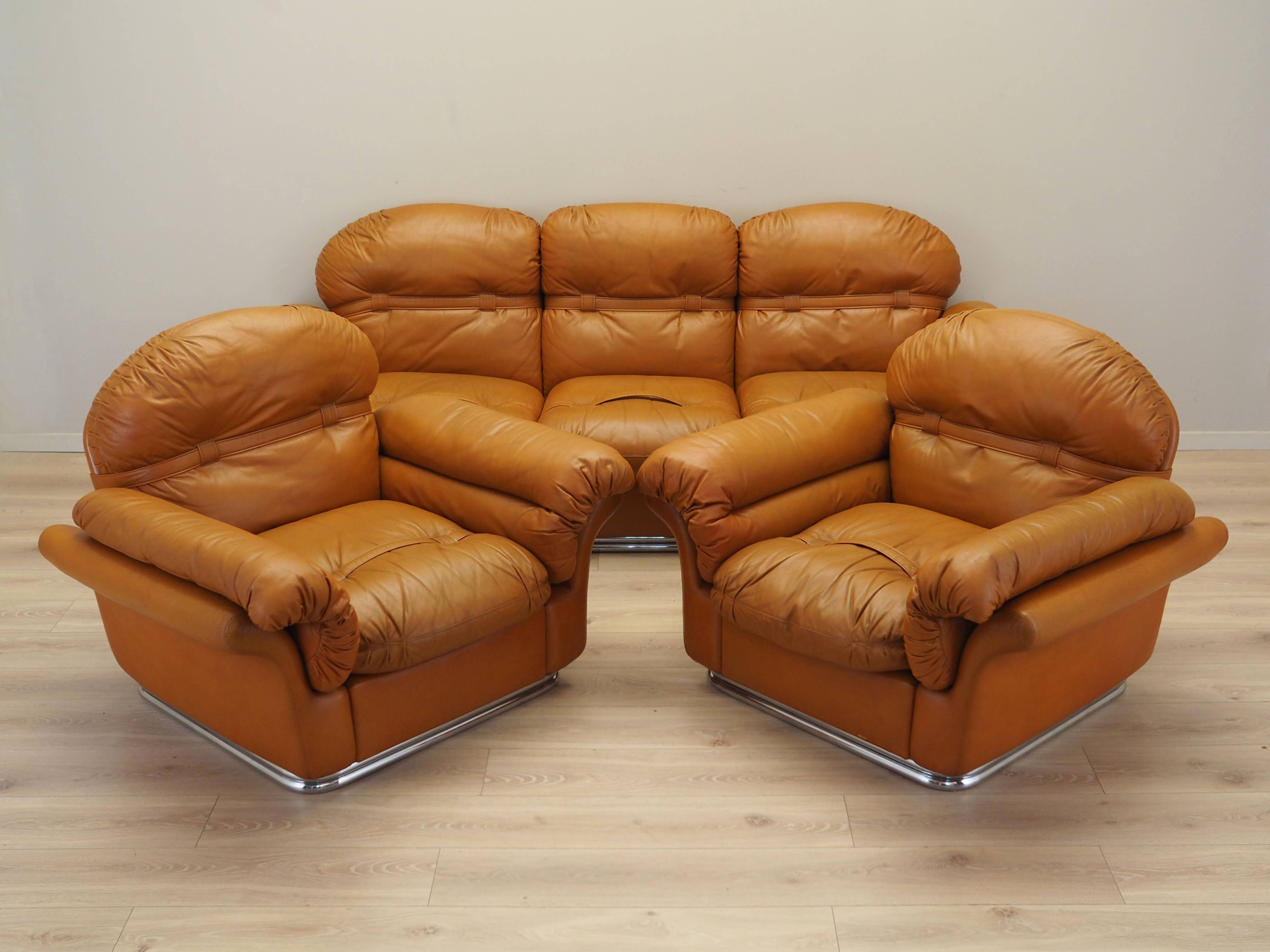 Orange armchair, Space Age design, 1960s, production: Italy