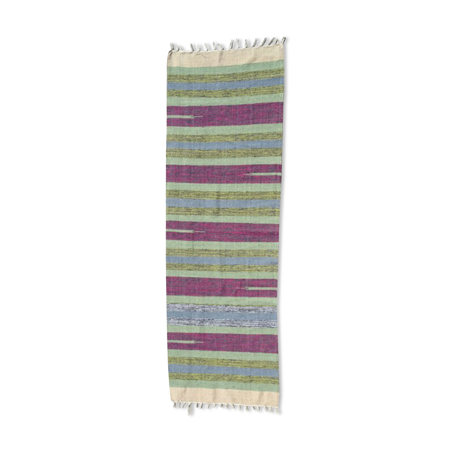 Braided rug 100% cotton multicolor 56x177cm