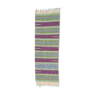 Braided rug 100% cotton multicolor 56x177cm
