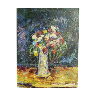 Peinture "vase de fleurs"