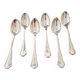 Christofle - Set of 6 Spatours model table spoons in silver-plated metal