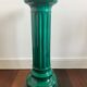 Green glazed ceramic column