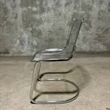 Vintage chrome metal chairs in Gastone Rinaldi style