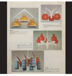 Scandinavian Rispal teak chandelier 1960