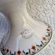 Footed compote signed Atelier Bondil faience from Moustiers