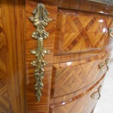 Half-moon dresser marqueted