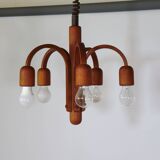 Teak pendant lamp by Domus, 1970s