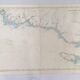 Ancient south Brittany marine map from Trevignon to Lorient