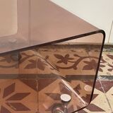 smoked plexi coffee table