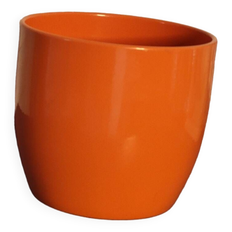 Orange plant pot