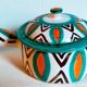 Ceramic fondue pot