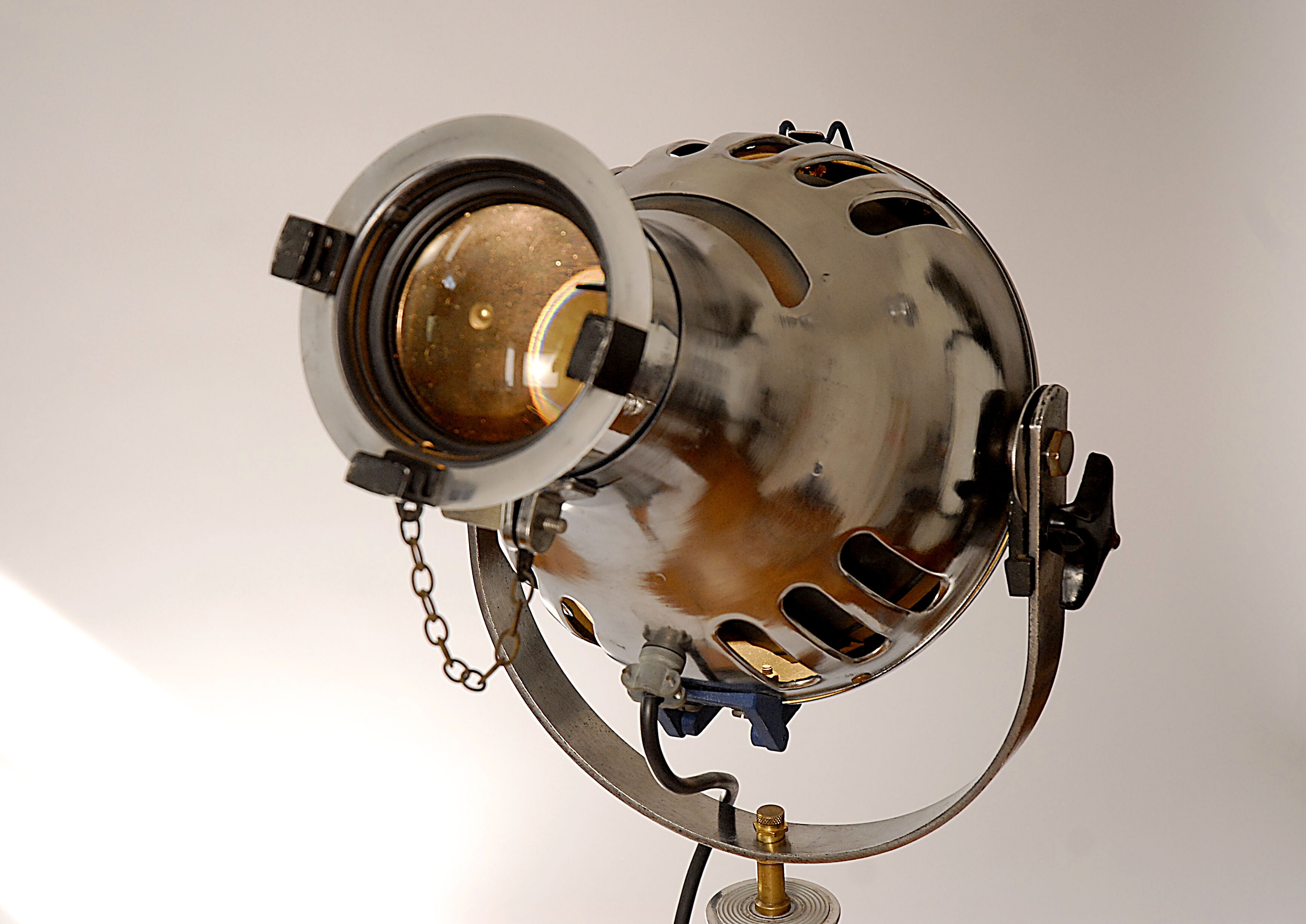Projector of Cinema or Theatre Furse on wooden surveyor tripod