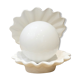 Old shell lamp in ceramic and opaline