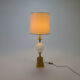 Brass and Opaline Glass Ostrich Egg Table Lamp, 1970