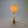 Brass and Opaline Glass Ostrich Egg Table Lamp, 1970