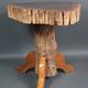 Brutalist teak stool or side table, 13 kg, 2 available D344 /1/