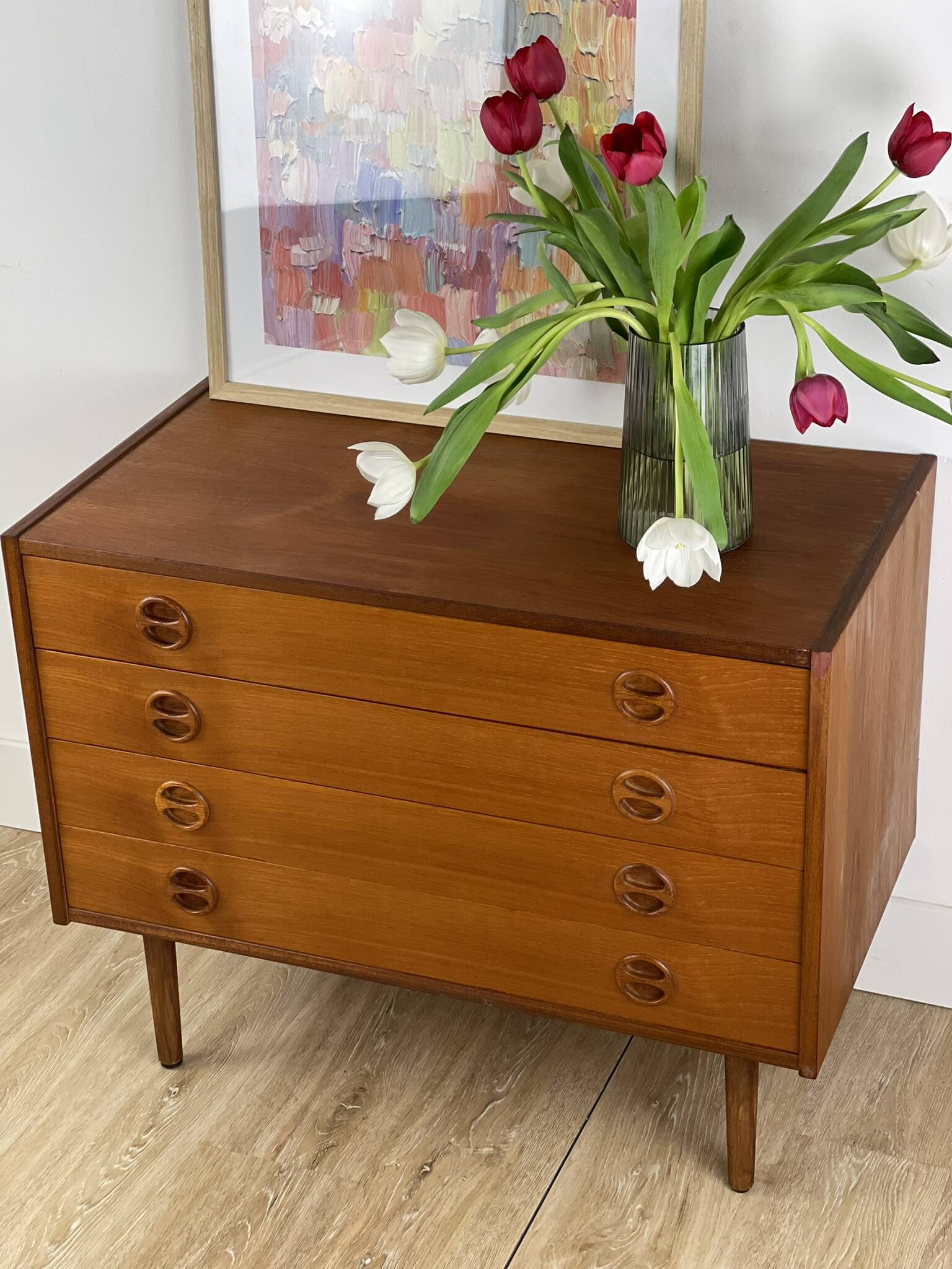 Commode scandinave en teck