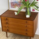 Scandinavian teak chest of drawers