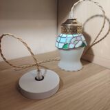 Crowned stained-glass opaline