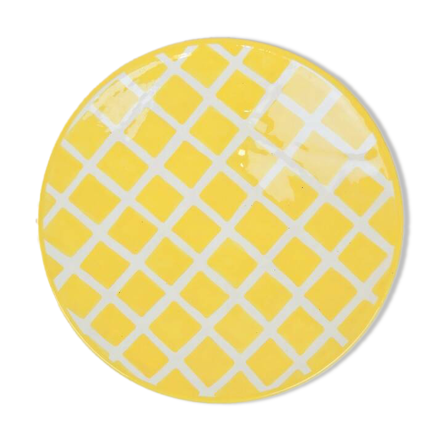 Large plate - Yellow tiles