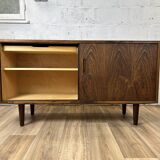Vintage Scandinavian rosewood sideboard by Hundevad, 1960s