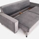 Canapé rejkiavik argent velour, design scandinave