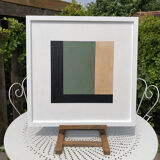 Set de 4 peintures abstraites