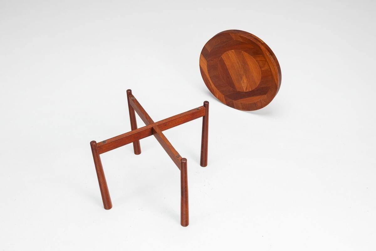 Table tray sculpturale Jens Quistgaard en teck Danemark 1960
