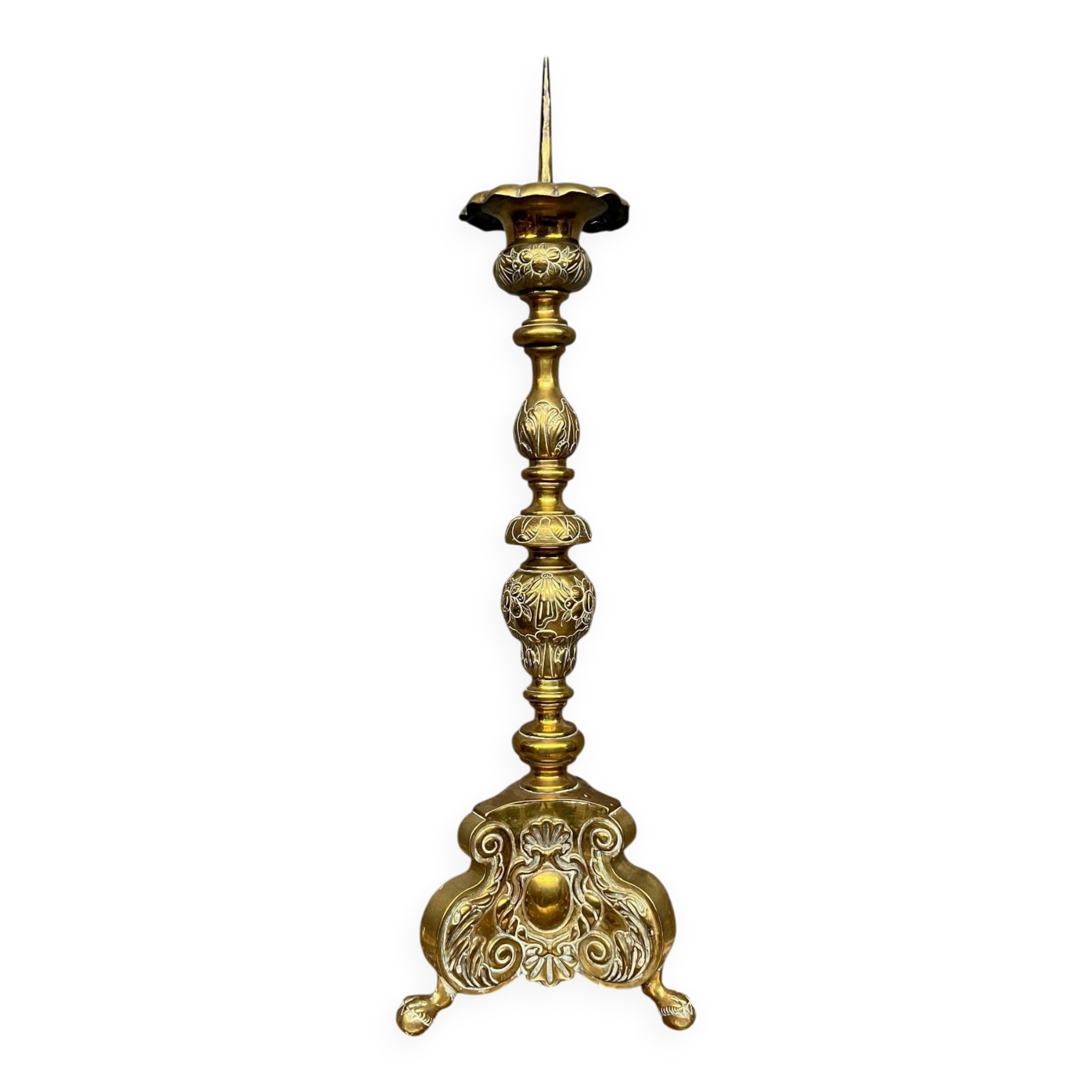 Church chandelier. Copper.