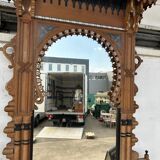 Workshop of Giuseppe Parvis - Large console and its mirror Egypt around 1880