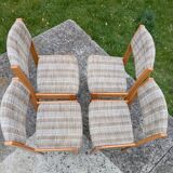 4 chaises scandinaves, 1970-80