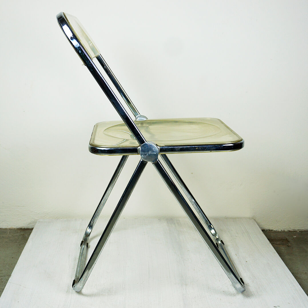 Folding chair "Plia Lucite" by G. Piretti for Castelli Italy