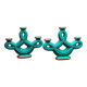 Pair of candlesticks from the 1940s Art Deco period.
