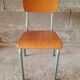 Vintage wood & metal school chair