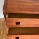 Vintage wooden chest of drawers with compass legs