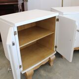 2 tables de chevet blanc