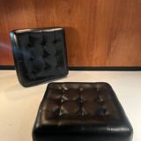 Leather poufs from Roche Bobois around 2000.