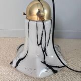 Glass pendant lights by Peill & Putzler, Petunia model 1970