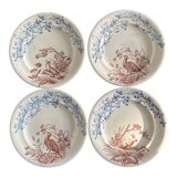 Series of 8 flat plates "Hunting"