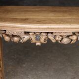 Exceptional oak serving console (18th century). Magnificent work