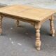 Table à manger extensible art déco rénovée en bois 235cm