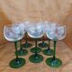 8 Alsatian white wine glasses