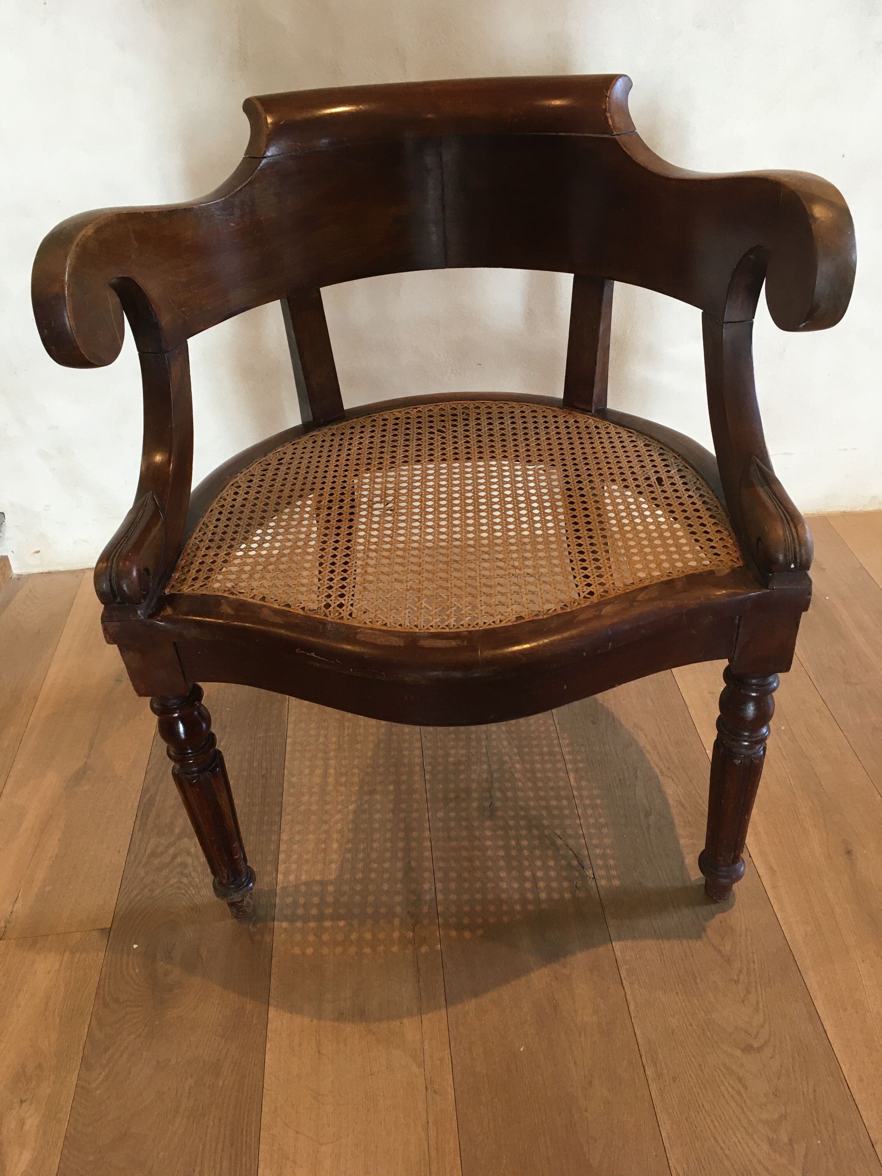 Louis Philippe office chair. Nineteenth century.