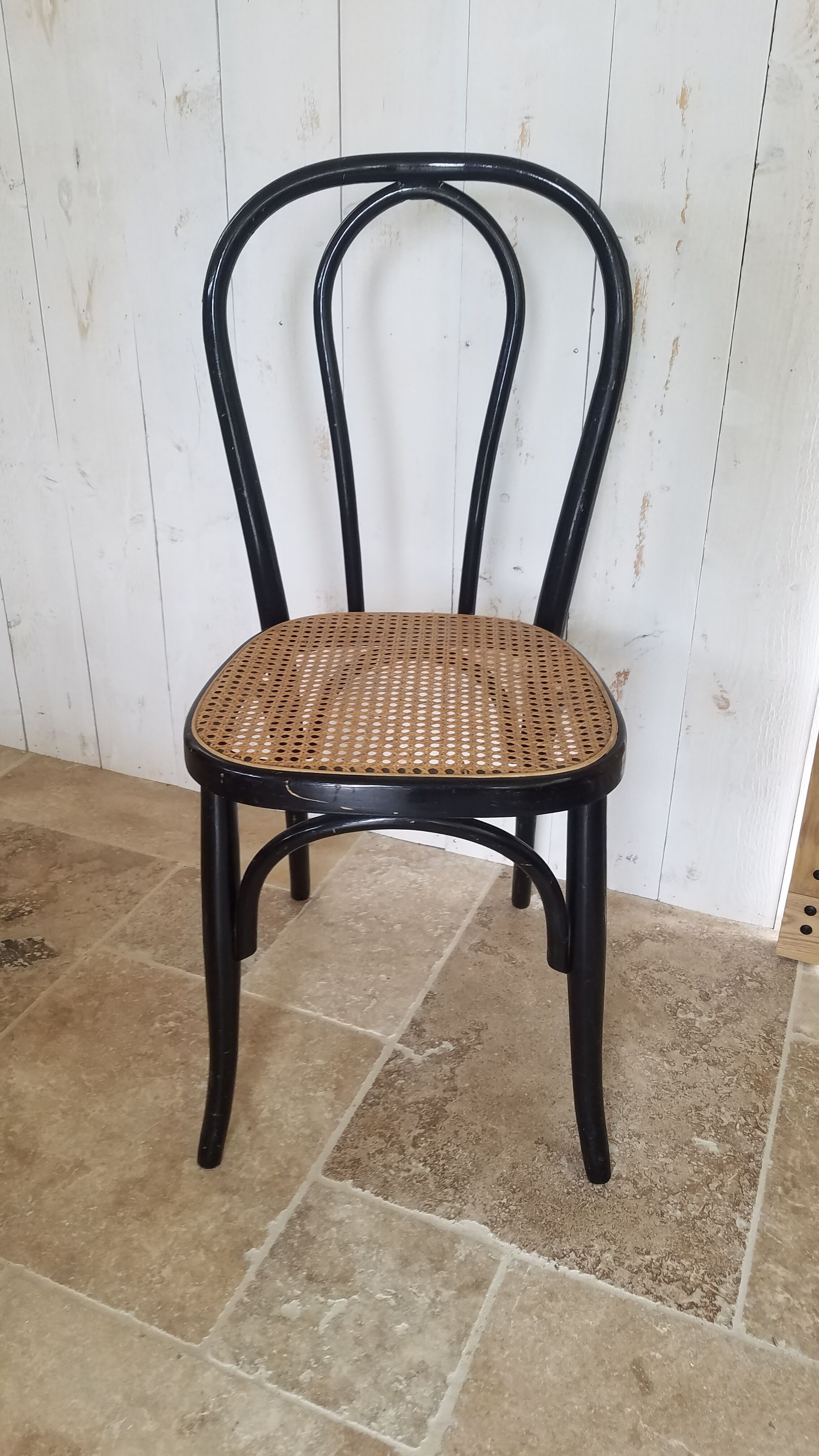 Sitting caning bistro chair