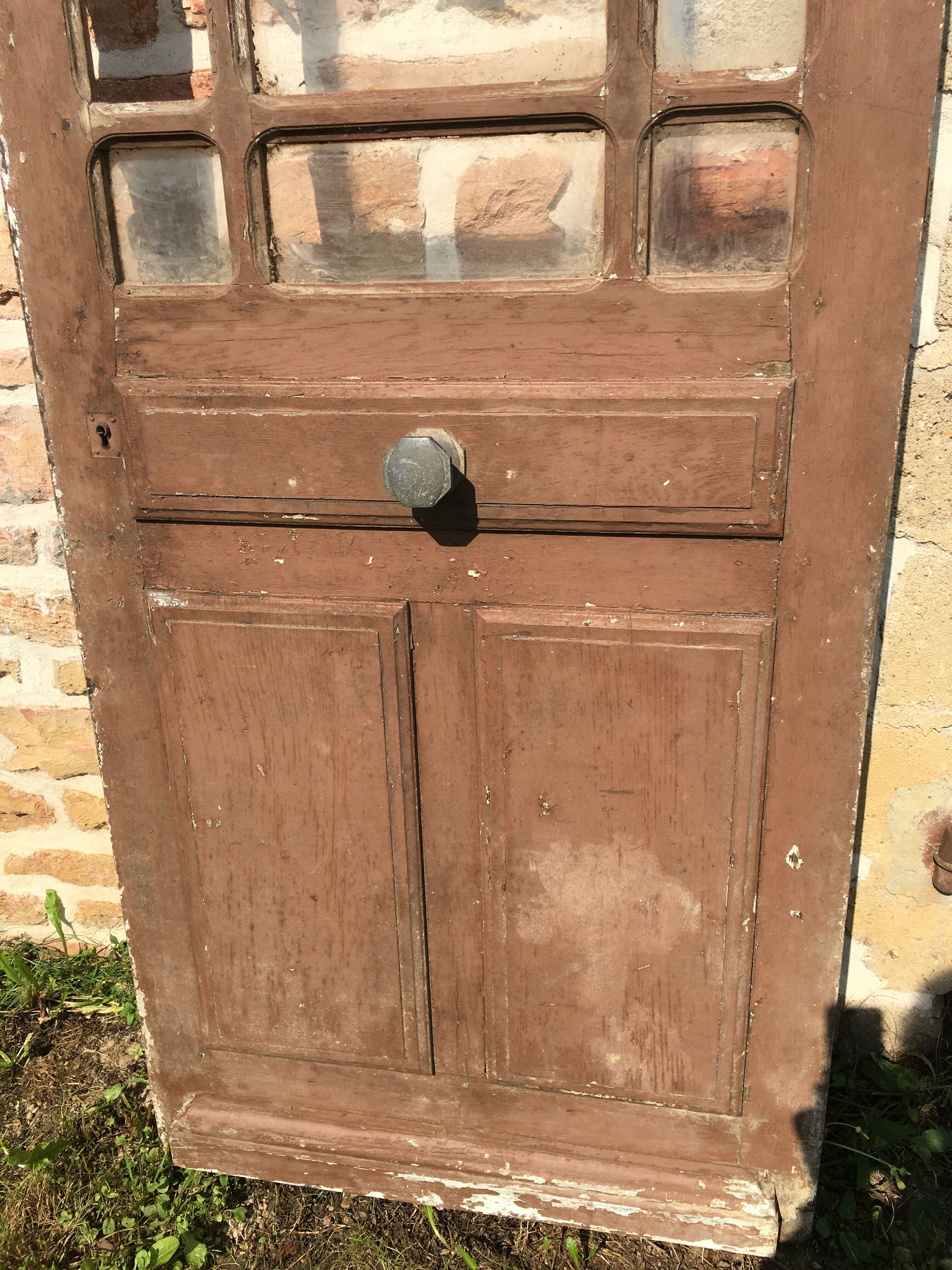 Oak glazed door