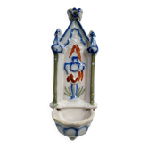 Ancien Bénitier en Faïence de Martres Tolosane