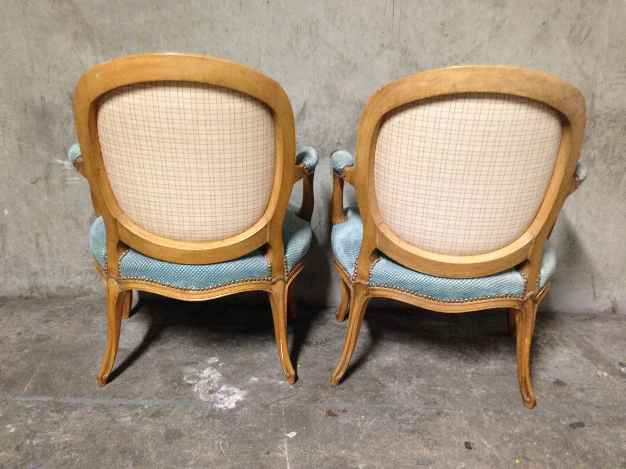 Pair of armchairs Louis XV style