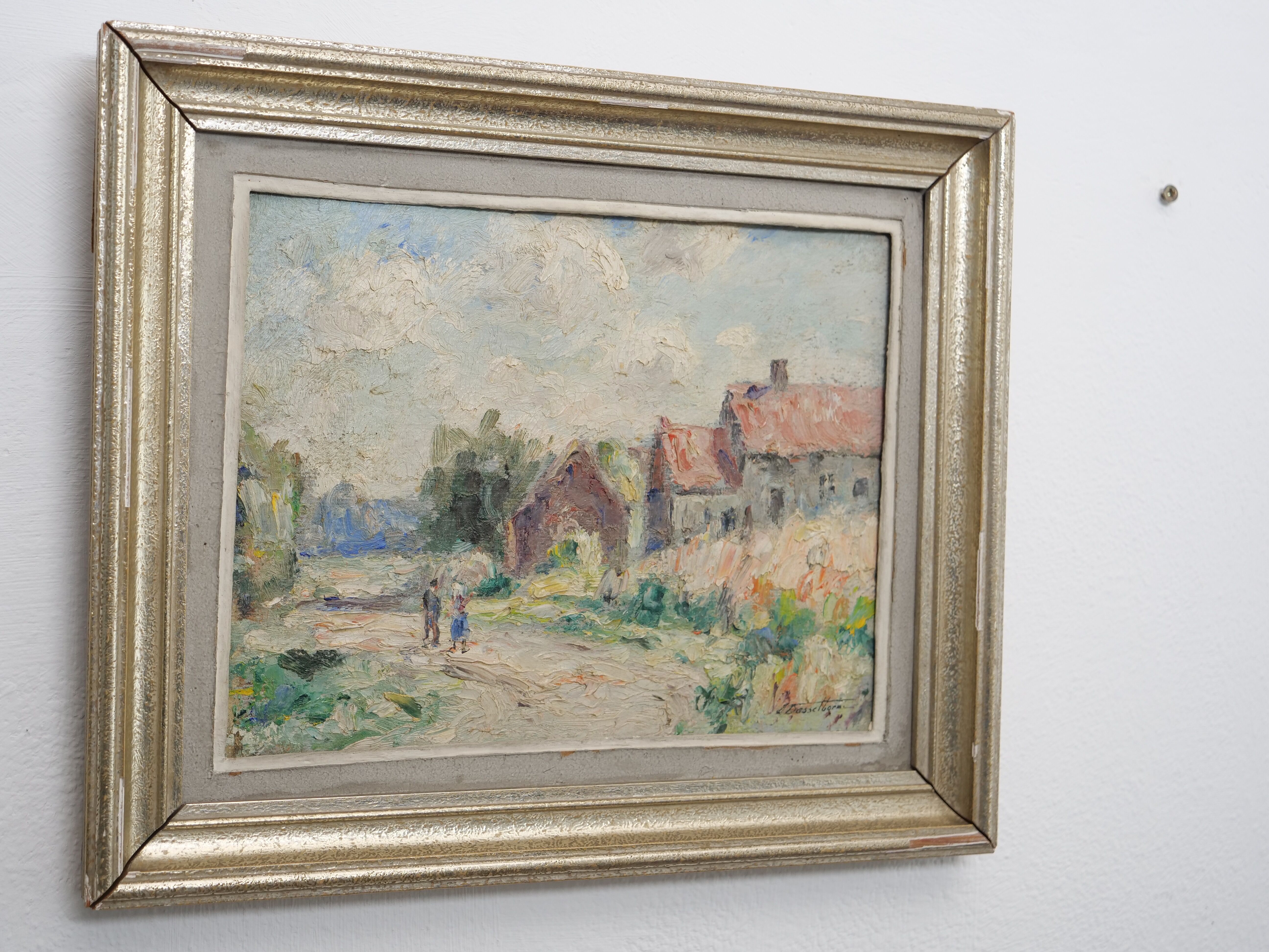 Oil on panel by Lucien Dasselborne