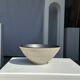 Duo of gray Indonesian ceramic bowls or salad bowls