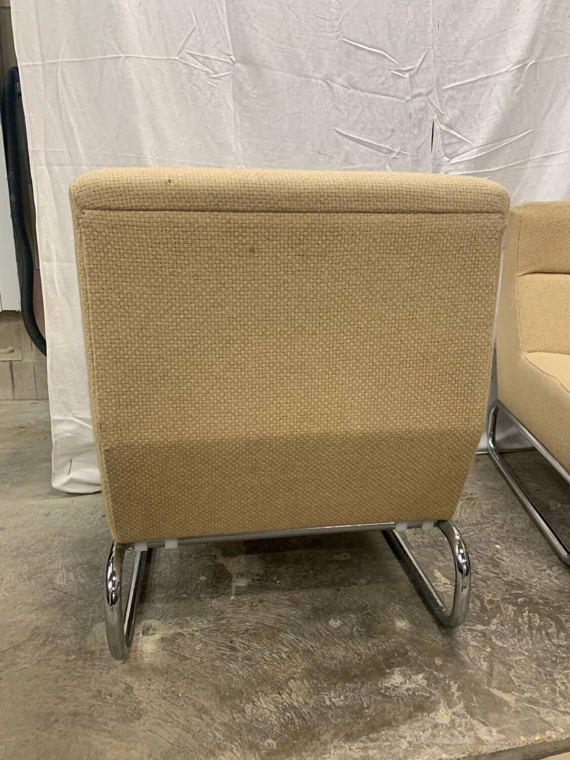 Pair of designer armchairs circa 1980